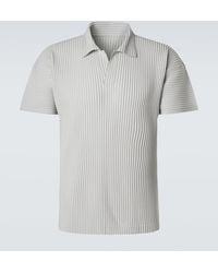 Homme Plissé Issey Miyake - Basics Pleated Polo Shirt - Lyst