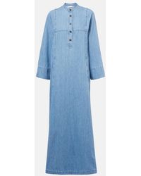 Dries Van Noten - Denim Maxi Dress - Lyst