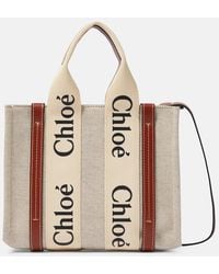 Chloé - Borsa Woody Small - Lyst