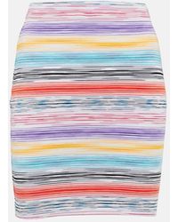 Missoni - Striped Knit Miniskirt - Lyst
