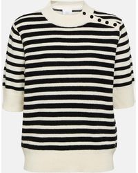 Bogner - Striped Wool And Cashmere Sweater - Lyst