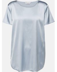 Max Mara - T-shirt Leisure Cortona en soie melangee - Lyst