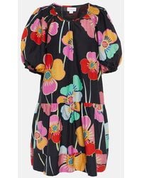 Velvet - Rachel Floral Printed Mini Dress - Lyst