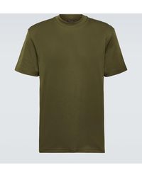 Loro Piana - T-shirt in jersey di cotone con logo - Lyst