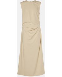TOTEME - Vestido Midi Con Detalle De Lazo - Lyst