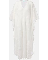 Melissa Odabash - Josephine Ruffled Cotton-Blend Kaftan - Lyst