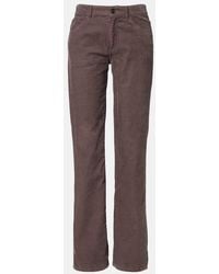 The Row - Gerade Mid-Rise-Hose Carlyl Aus Baumwoll-Cord - Lyst