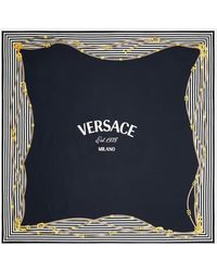 Versace - Greca Nautical Printed Silk Twill Scarf - Lyst