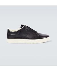 Berluti - Playtime Scritto Leather Slip-on Sneakers - Lyst