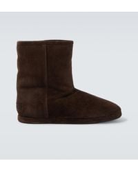 Balenciaga - Alaska Soft Suede Ankle Boots - Lyst