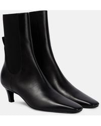 TOTEME - 50 Leather Ankle Boots - Lyst