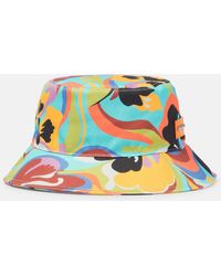 Etro - Printed Cotton Canvas Bucket Hat - Lyst