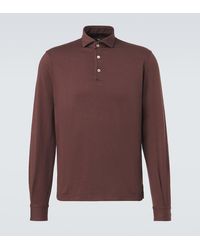 Fedeli - Cotton Pique Polo Shirt - Lyst