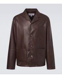 Loewe - Leather Jacket - Lyst