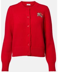 Burberry - Sienna Ekd Wool And Cashmere Cardigan - Lyst