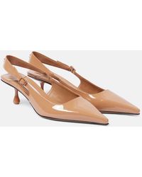 Jimmy Choo - Escarpins Slingback Amel 50 En Cuir Verni - Lyst