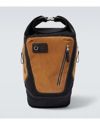 Loewe - Flex Canvas And Suede Backpack - Lyst