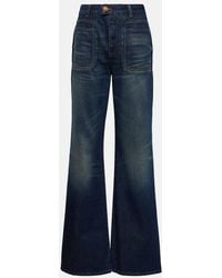 Balmain - High-Rise Flared Jeans - Lyst