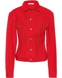Red Jean and denim jackets for Women 