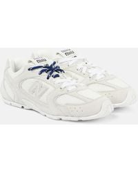 Miu Miu - X New Balance 530 Sl Suede Sneakers - Lyst