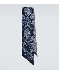 Etro - Paisley Printed Silk Twill Scarf - Lyst