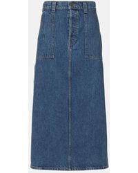 KHAITE - Jeansrock Genevieve - Lyst