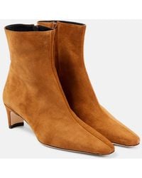 STAUD - Wally 55 Suede Ankle Boots - Lyst