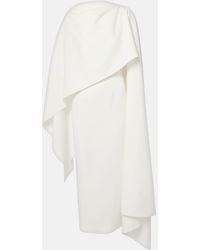 ROKSANDA - Bridal Demetria Caped Crepe Midi Dress - Lyst