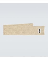 Jil Sander - Cable-knit Wool Scarf - Lyst