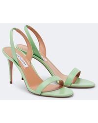 Aquazzura - So Nude Leather Slingback Sandals - Lyst