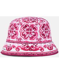 Dolce & Gabbana - Majolica Printed Bucket Hat - Lyst