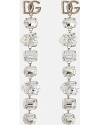 Dolce & Gabbana - Dg Crystal-embellished Earrings - Lyst