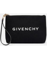 Givenchy - Bedruckte Clutch aus Canvas - Lyst