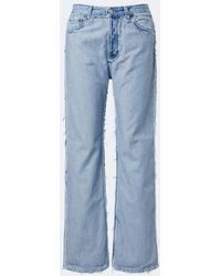 Acne Studios - Distressed Straight-Leg Jeans - Lyst
