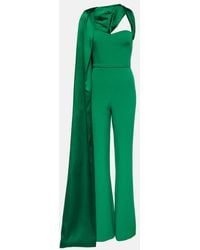 Safiyaa - Lollian Marmont Caped Jumpsuit - Lyst