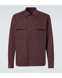 Sunspel - Cotton And Cashmere Overshirt - Lyst