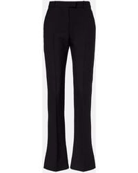 McQueen - Gerade Hose Aus Einem Wollgemisch - Lyst