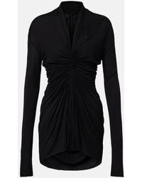 Rick Owens - Gathered Minidress - Lyst