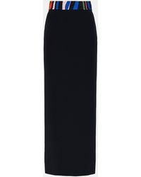 Emilio Pucci - Marmo-print Crepe Maxi Skirt - Lyst