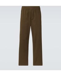 Burberry - Cotton Straight Pants - Lyst