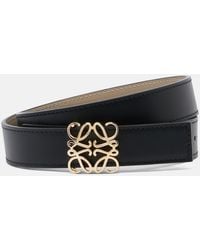 Loewe - Anagram Bombe Reversible Leather Belt - Lyst