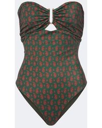 Johanna Ortiz - Printed Ruched Swimsuit - Lyst