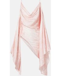 Balmain - Printed Asymmetric Top - Lyst