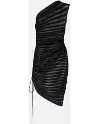 Alaïa - Open-Knit Ruched Minidress - Lyst