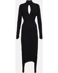 Patou - Cutout Jersey Midi Dress - Lyst