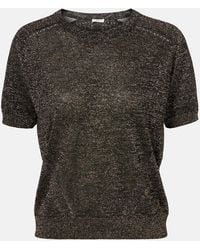 JOSEPH - Lille Lame Knitted Top - Lyst