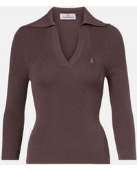 Vivienne Westwood - Marina Cotton And Cashmere Polo Sweater - Lyst