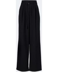 Dries Van Noten - Belted Pleated Wool Wide-Leg Pants - Lyst