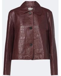 Arma - Chaqueta Emy De Piel Grabada - Lyst