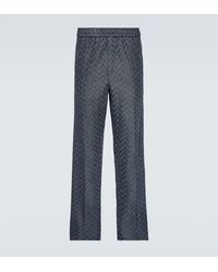 Missoni - Pantalones rectos de algodon en zigzag - Lyst